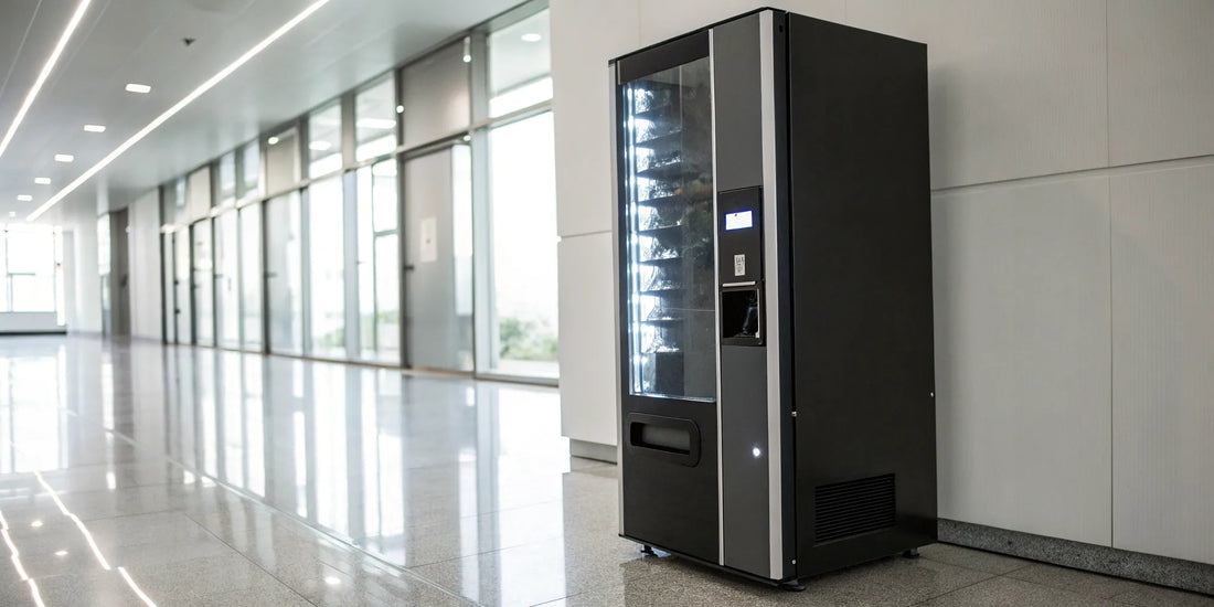 A close-up of a vending machine bill acceptor.