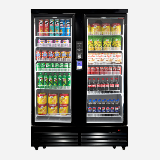 Genius Vend™ Al Powered Smart Double-Door Vending Cooler
