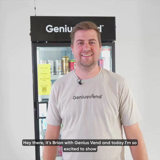 Genius Vend™ AI Powered Smart Mini Vending Cooler
